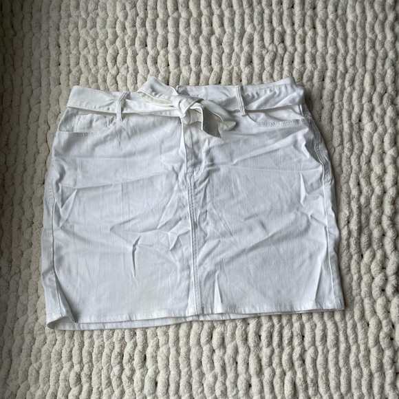 White Denim Skirt - Picture 1 of 2